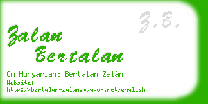 zalan bertalan business card